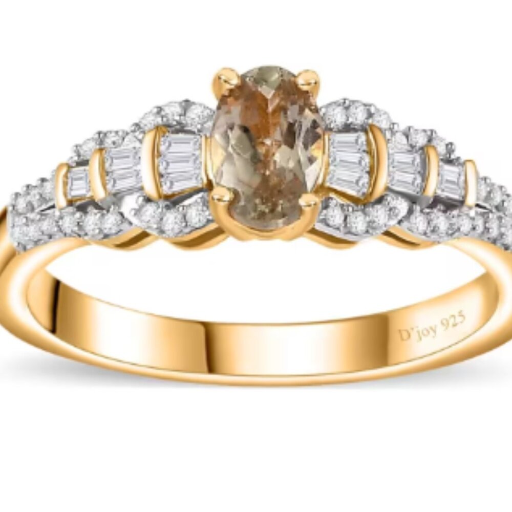 Enchanting Turkizite/Diamond Victorian Era Ring - Picture 4 of 5